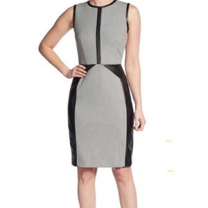 Calvin Klein faux leather houndstooth NWOT Sz 8